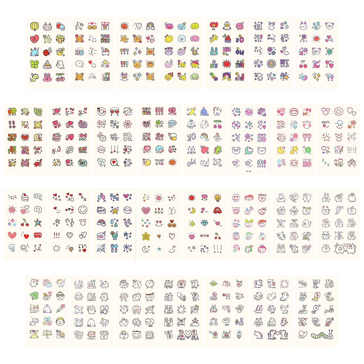 Metker 90 Sheets 1000+ Designs Temporary Tattoos for Kids - Waterproof, Educational & Safe Skin Art for Birthday Party Favors & Group Activities - görsel 7
