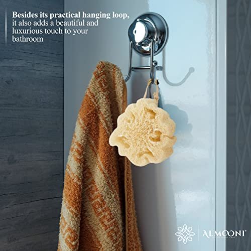 ALMOONI Mini Natural Loofah Sponge - Real Egyptian Exfoliating Loofah - Small Shower Scrubber for Perfect Grip - 3 Count - görsel 10