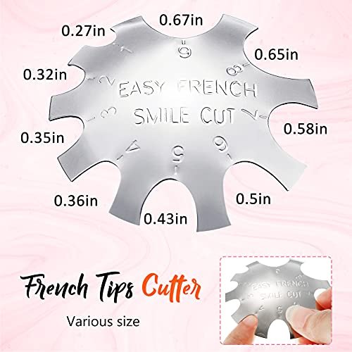 3-Piece Acrylic Nail Tool Kit - French Tip Cutter, Manicure Edge Trimmer, Smile Line Cutter, Cutting Knife & Acrylic Nail Art Brush - Silver - görsel 8
