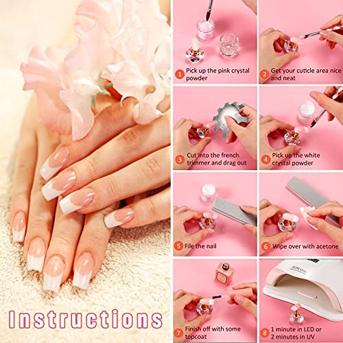 3-Piece Acrylic Nail Tool Kit - French Tip Cutter, Manicure Edge Trimmer, Smile Line Cutter, Cutting Knife & Acrylic Nail Art Brush - Silver - görsel 6