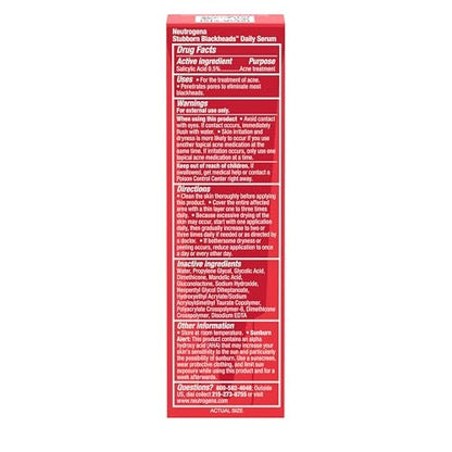 Neutrogena Stubborn Blackheads Daily Acne Facial Serum – Salicylic Acid, Glycolic Acid, Polyhydroxy & Mandelic Acids, Oil-Free, 1 fl. oz Avelisse