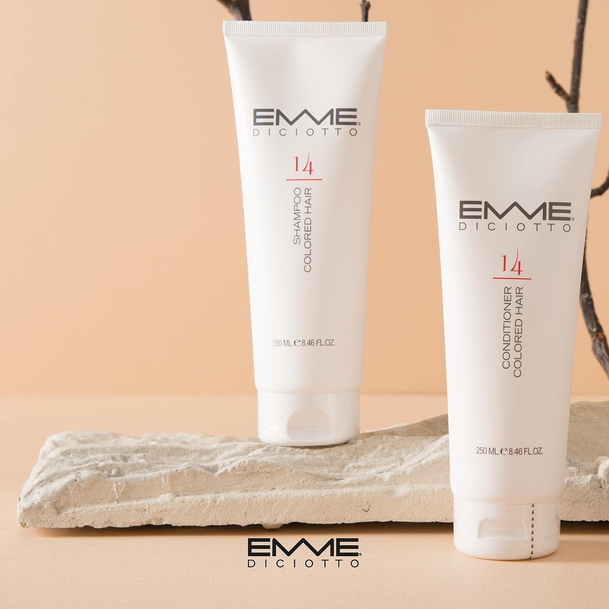EMME DICIOTTO 14 Shampoo for Colored Hair - 8.45 oz | 250 ml - Sulfate-Free Color Protection - görsel 3