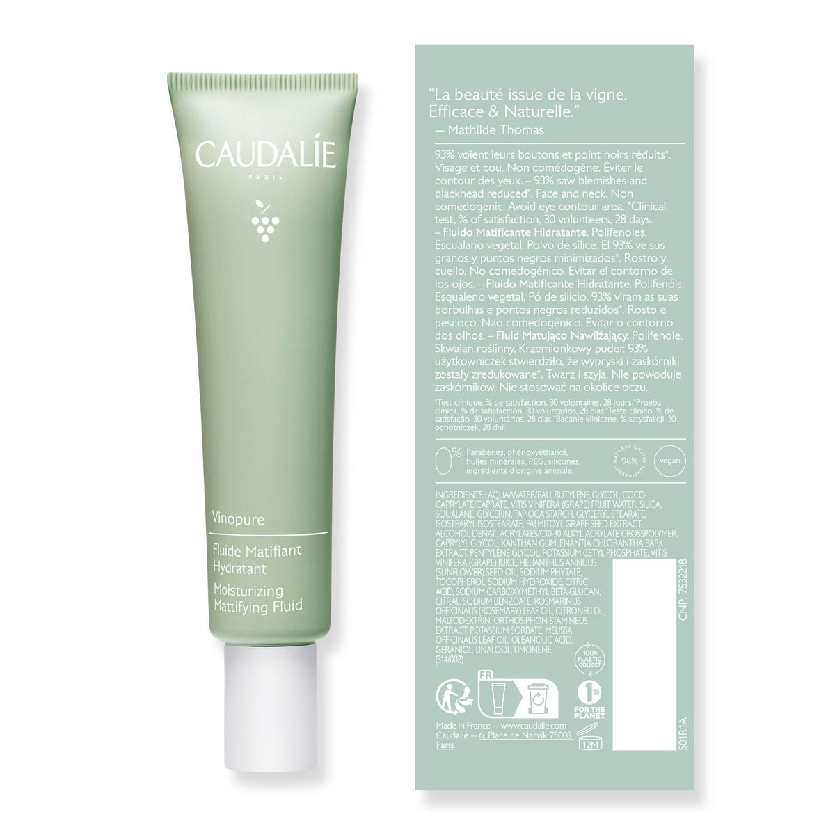 Caudalie Vinopure Oil Control Moisturizer – Hydrating & Mattifying Face Moisturizer, 40 mL Avelisse