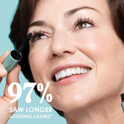 GrandeMASCARA Waterproof Conditioning Peptide Mascara - Buildable Volume & Length, Clump-Free, Lash & Extension Friendly - Black (0.20 oz)