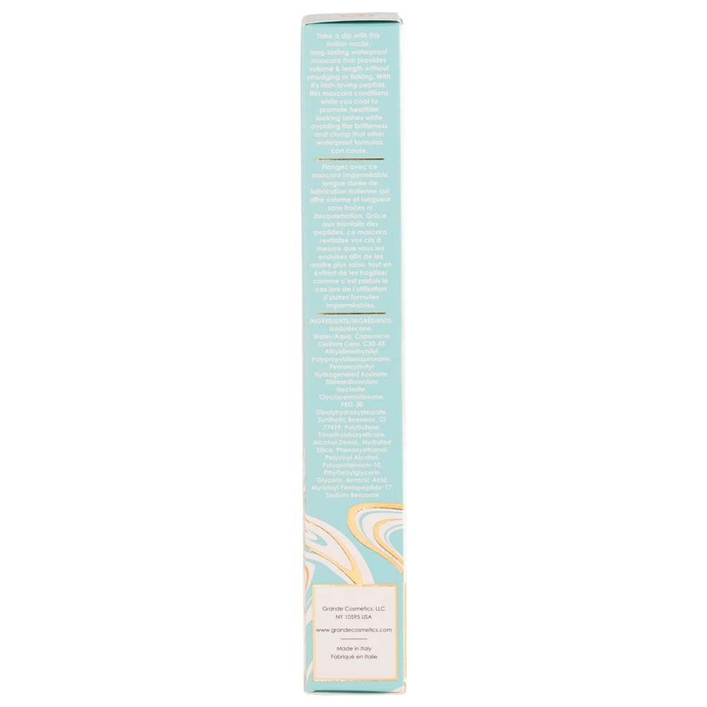 GrandeMASCARA Waterproof Conditioning Peptide Mascara - Buildable Volume & Length, Clump-Free, Lash & Extension Friendly - Black (0.20 oz) - görsel 13