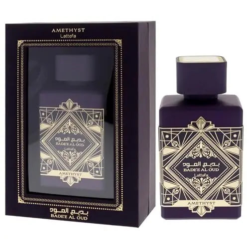Lattafa Bade'e Al Oud Amethyst Eau de Parfum - Floral, Fruity, Amber, Oud - Long-Lasting Unisex Fragrance, 3.4 oz (100 ml) Avelisse