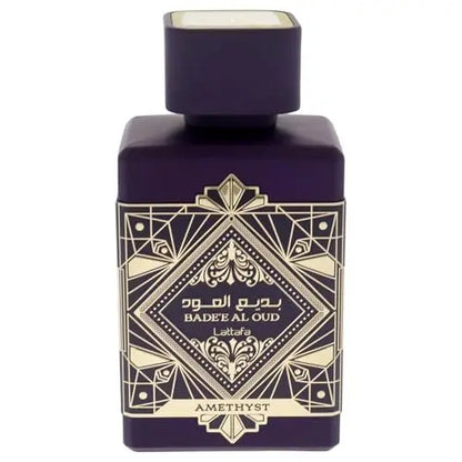 Lattafa Bade'e Al Oud Amethyst Eau de Parfum - Floral, Fruity, Amber, Oud - Long-Lasting Unisex Fragrance, 3.4 oz (100 ml) Avelisse