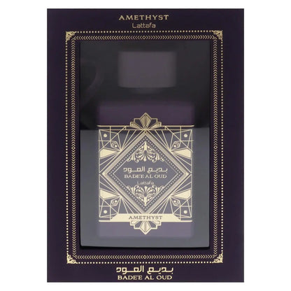 Lattafa Bade'e Al Oud Amethyst Eau de Parfum - Floral, Fruity, Amber, Oud - Long-Lasting Unisex Fragrance, 3.4 oz (100 ml) Avelisse
