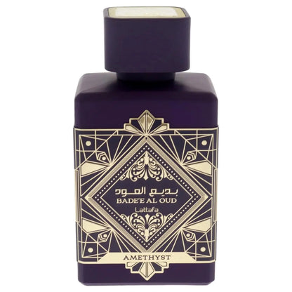 Lattafa Bade'e Al Oud Amethyst Eau de Parfum - Floral, Fruity, Amber, Oud - Long-Lasting Unisex Fragrance, 3.4 oz (100 ml) Avelisse