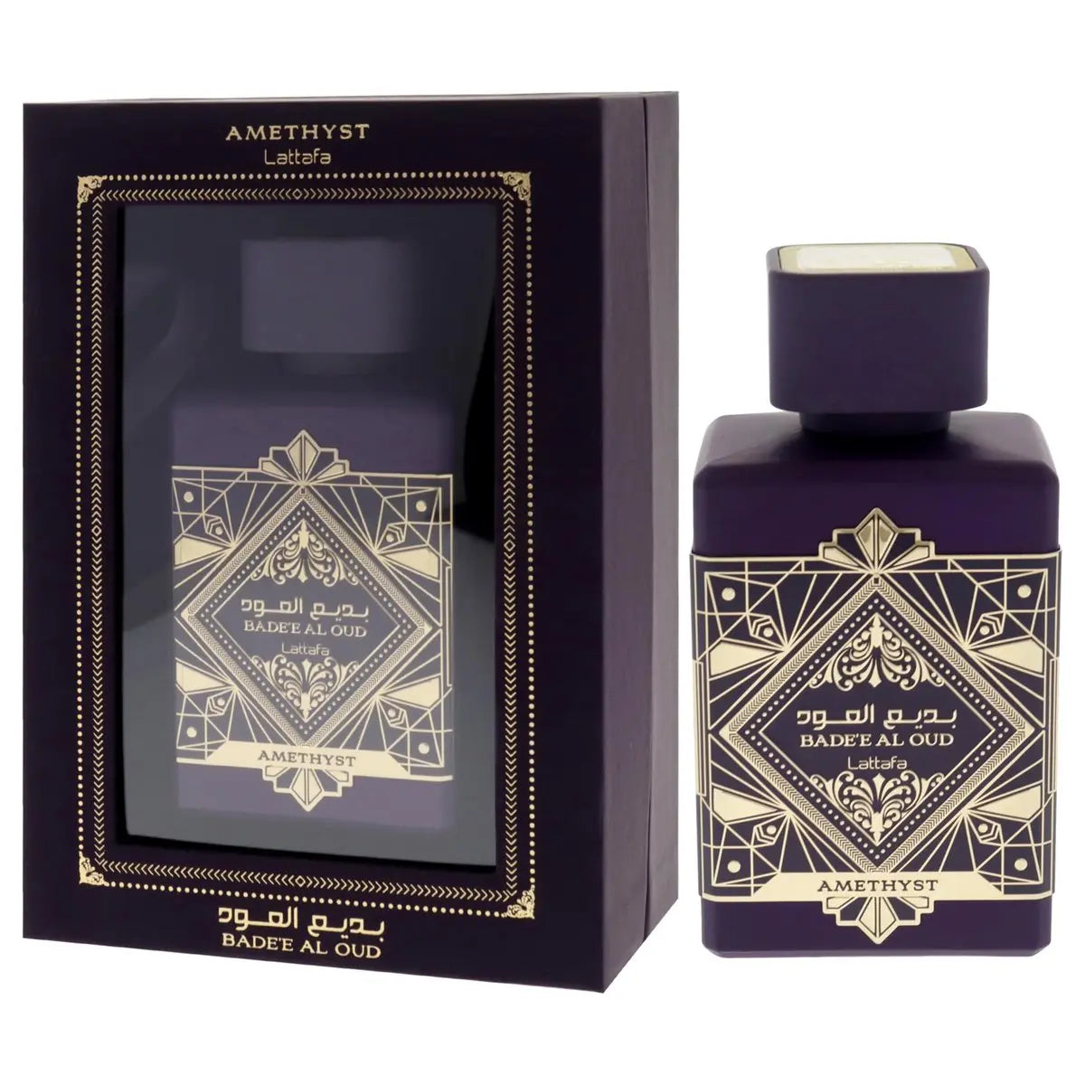 Lattafa Bade'e Al Oud Amethyst Eau de Parfum - Floral, Fruity, Amber, Oud - Long-Lasting Unisex Fragrance, 3.4 oz (100 ml) Avelisse