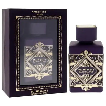 Lattafa Bade'e Al Oud Amethyst Eau de Parfum - Floral, Fruity, Amber, Oud - Long-Lasting Unisex Fragrance, 3.4 oz (100 ml) Avelisse