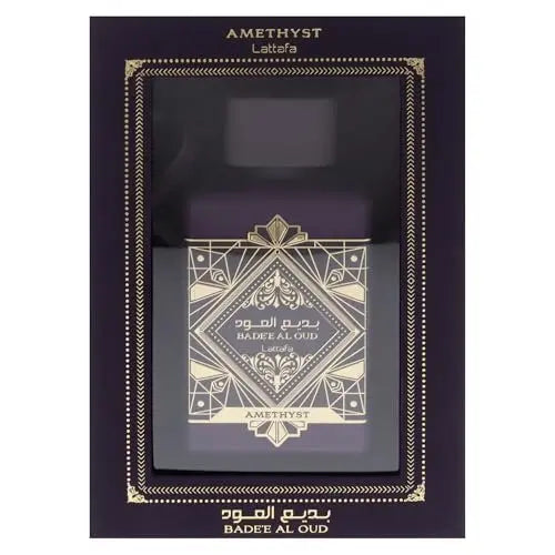 Lattafa Bade'e Al Oud Amethyst Eau de Parfum - Floral, Fruity, Amber, Oud - Long-Lasting Unisex Fragrance, 3.4 oz (100 ml) Avelisse