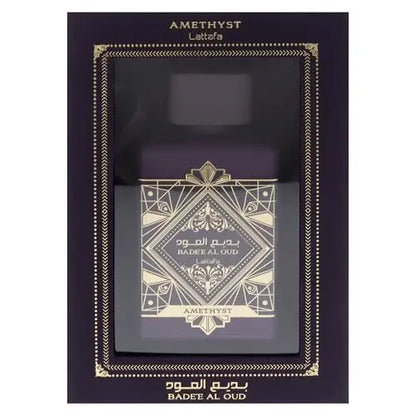 Lattafa Bade'e Al Oud Amethyst Eau de Parfum - Floral, Fruity, Amber, Oud - Long-Lasting Unisex Fragrance, 3.4 oz (100 ml) Avelisse