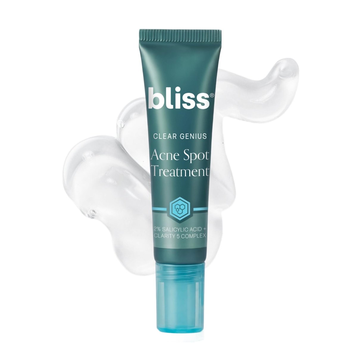 Bliss Clear Genius Acne Spot Treatment – Maximum Strength 2% Salicylic Acid, Shrinks Blemishes, Clean & Vegan, 0.5 Fl Oz Avelisse