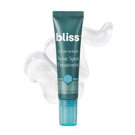 Bliss Clear Genius Acne Spot Treatment – Maximum Strength 2% Salicylic Acid, Shrinks Blemishes, Clean & Vegan, 0.5 Fl Oz Avelisse