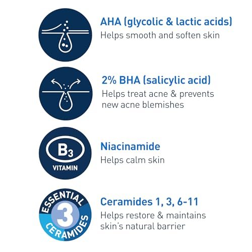 CeraVe Acne Control Gel with 2% Salicylic Acid, Glycolic Acid, Lactic Acid & Niacinamide - 1.35 Fl Oz Avelisse