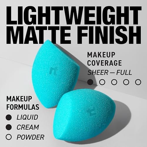 Real Techniques Miracle Airblend Sponge - Latex-Free Makeup Blending Sponge for Liquid, Cream & Powder Products - görsel 4