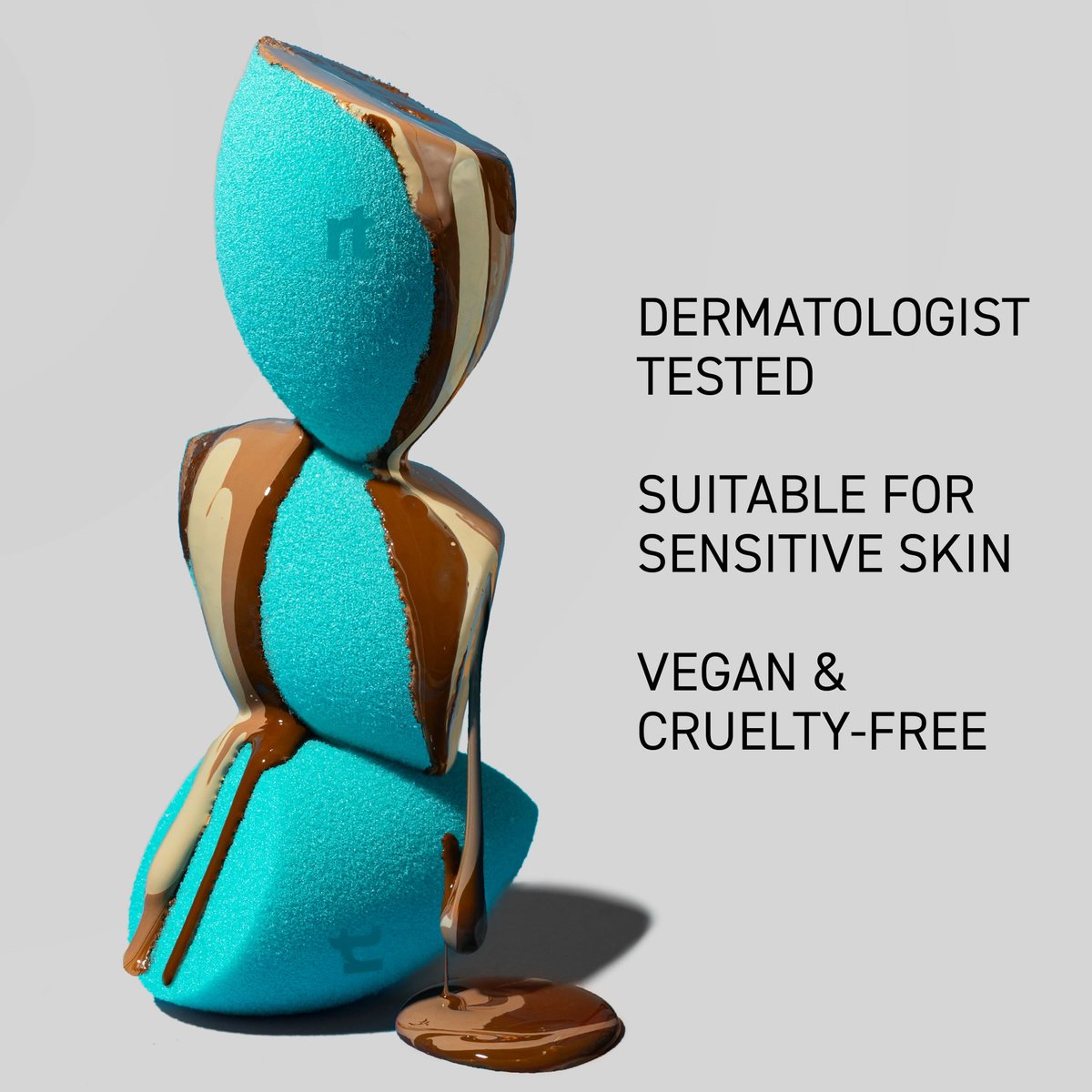 Real Techniques Miracle Airblend Sponge - Latex-Free Makeup Blending Sponge for Liquid, Cream & Powder Products - görsel 7
