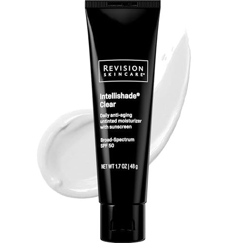 Revision Skincare Intellishade Clear SPF 50 – Anti-Aging Sunscreen & Oil-Free Daily Moisturizer with Peptides & Vitamin C, Invisible Broad-Spectrum SPF 50, 1.7 oz Avelisse