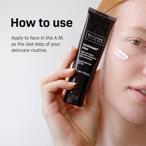 Revision Skincare Intellishade Clear SPF 50 – Anti-Aging Sunscreen & Oil-Free Daily Moisturizer with Peptides & Vitamin C, Invisible Broad-Spectrum SPF 50, 1.7 oz Avelisse