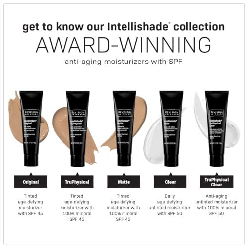 Revision Skincare Intellishade Clear SPF 50 – Anti-Aging Sunscreen & Oil-Free Daily Moisturizer with Peptides & Vitamin C, Invisible Broad-Spectrum SPF 50, 1.7 oz Avelisse