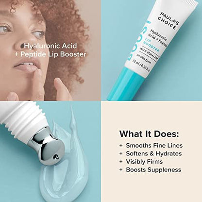 Paula's Choice BOOST Hyaluronic Acid + Peptide Lip Booster – Hydrating Lip Treatment for Volume & Firmness Avelisse