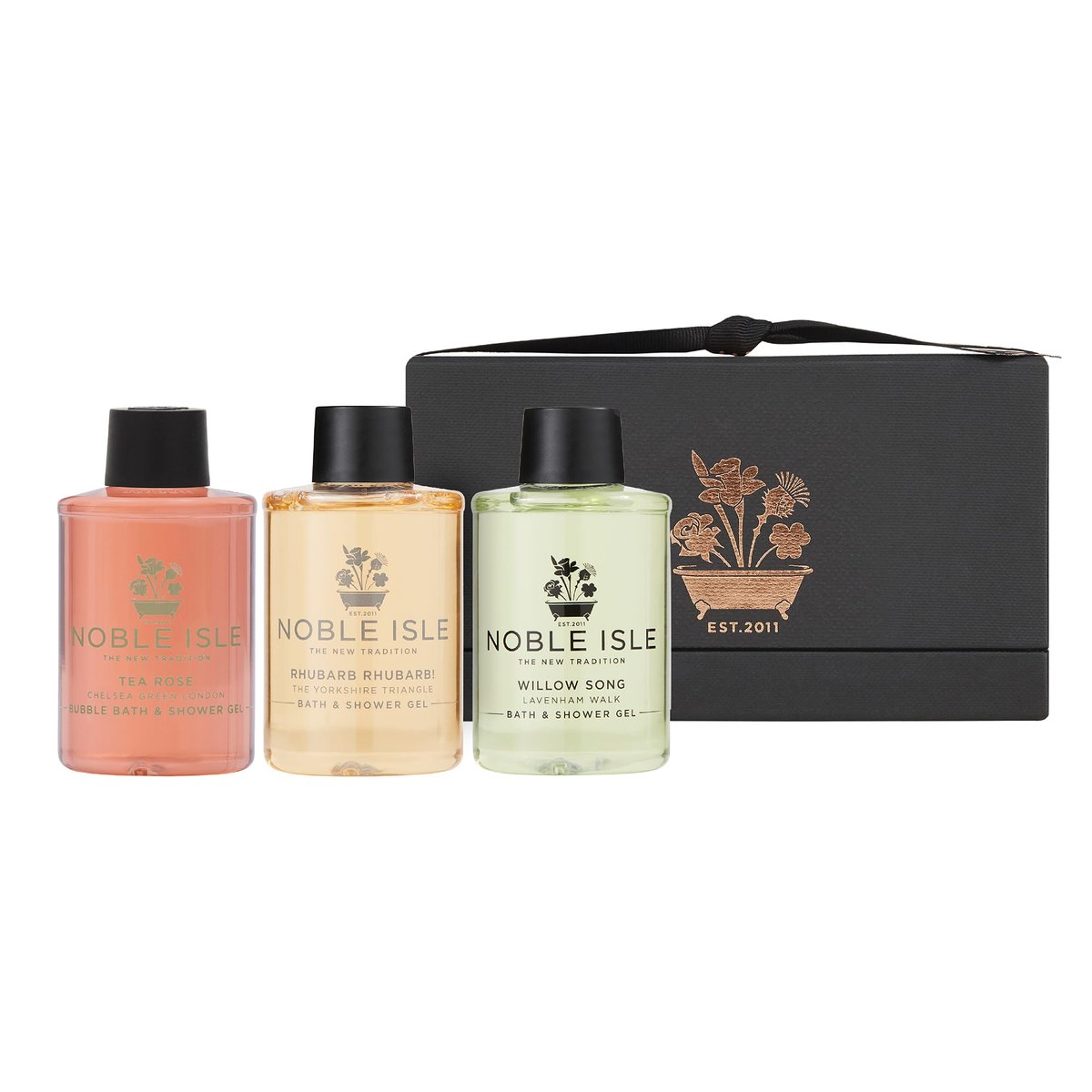 Noble Isle Fresh & Clean Bath & Shower Trio - 3 Count Pack of Luxurious Shower Gels - görsel 1