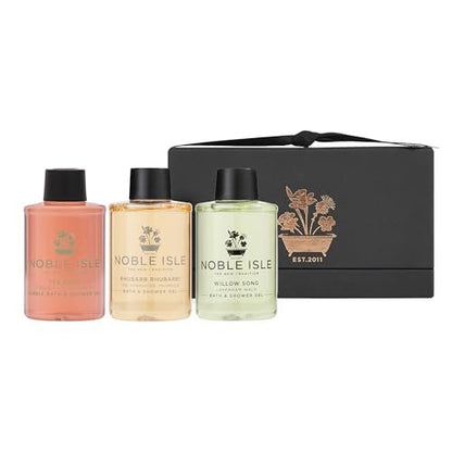 Noble Isle Fresh & Clean Bath & Shower Trio - 3 Count Pack of Luxurious Shower Gels