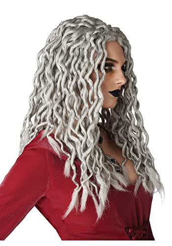 California Costumes Gray Crinkle Dreads Wig - Standard Size - görsel 7