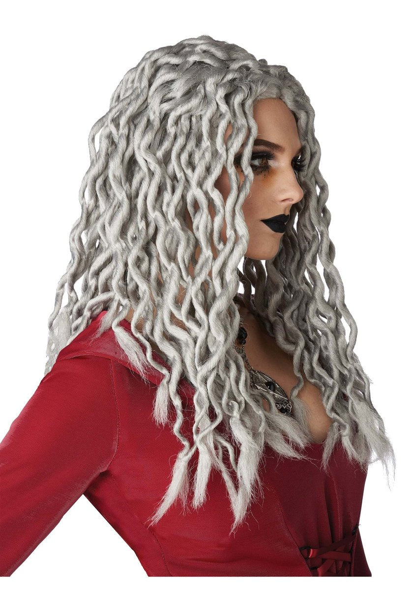 California Costumes Gray Crinkle Dreads Wig - Standard Size - görsel 5