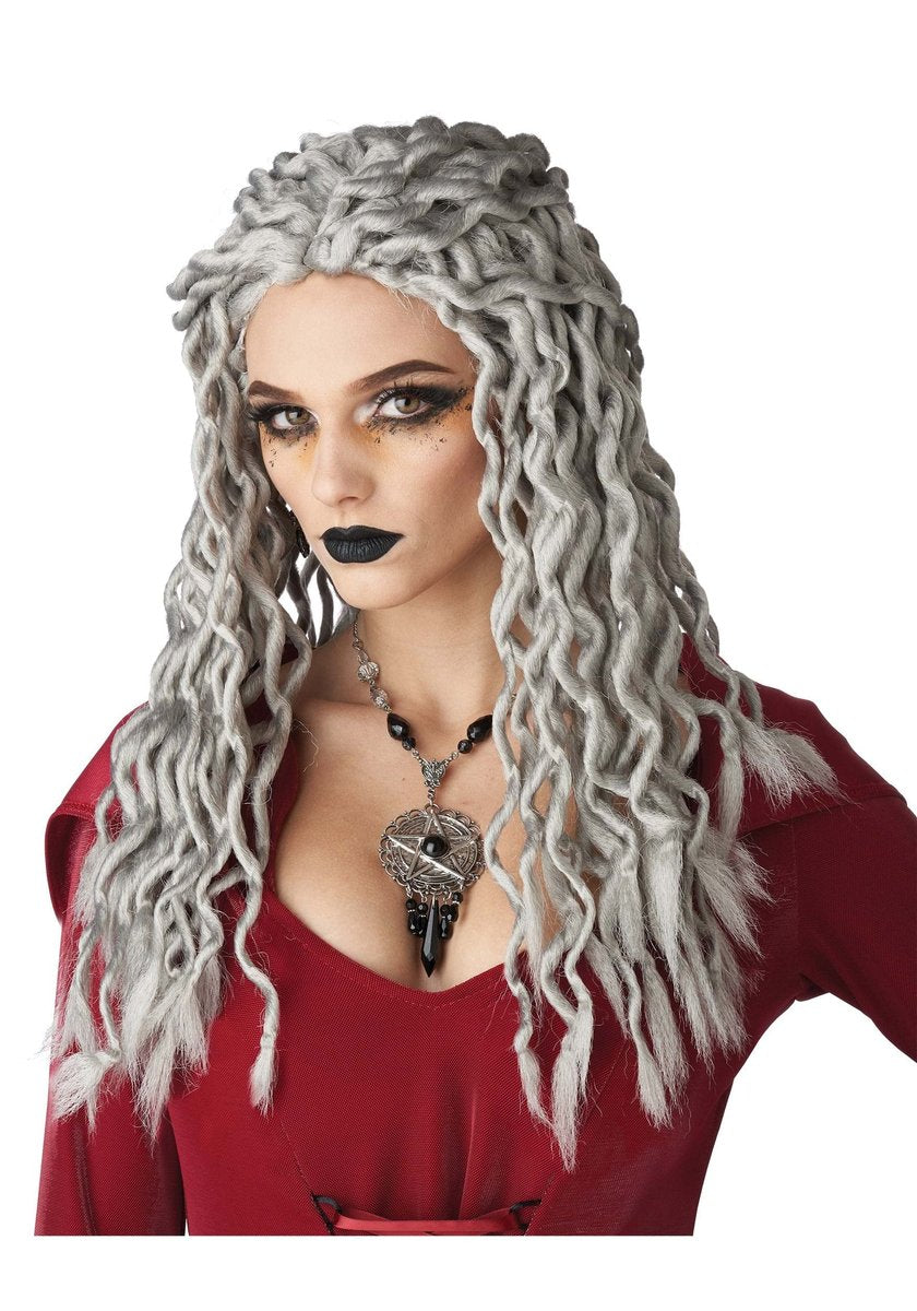 California Costumes Gray Crinkle Dreads Wig - Standard Size - görsel 1