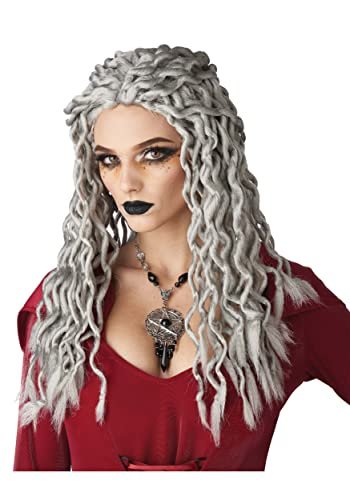 California Costumes Gray Crinkle Dreads Wig - Standard Size - görsel 2