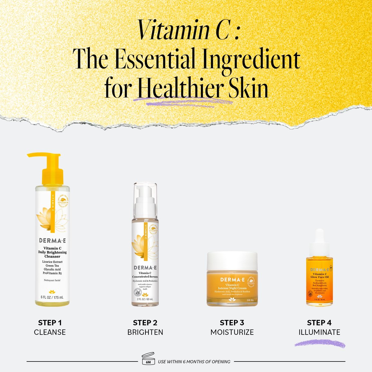 Derma E Vitamin C Glow Face Oil - Brightening & Nourishing Facial Oil with Turmeric, Seabuckthorn & Red Raspberry, 1 Fl Oz - görsel 9