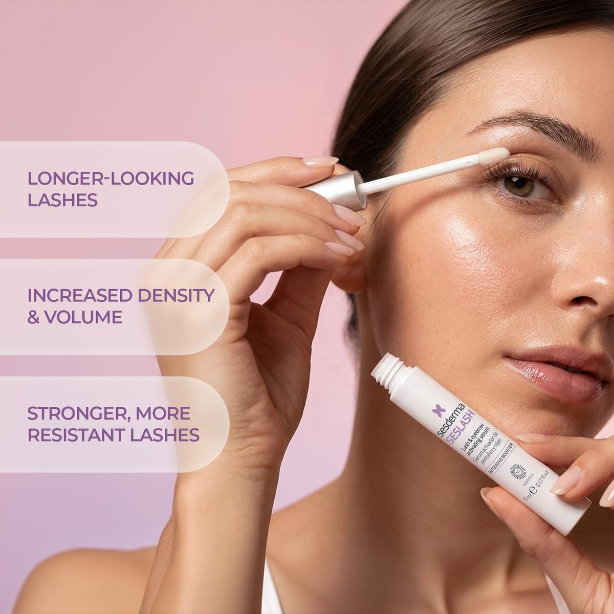 Sesderma SESLASH Eyelash & Brow Enhancing Serum – Transform Your Lashes and Brows with This Effective Serum for Beautiful Lashes and Defined Brows, 0.17 fl oz Avelisse