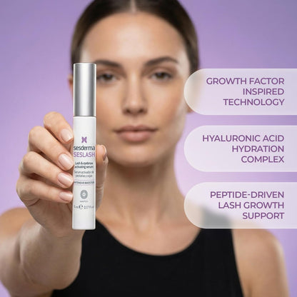 Sesderma SESLASH Eyelash & Brow Enhancing Serum – Transform Your Lashes and Brows with This Effective Serum for Beautiful Lashes and Defined Brows, 0.17 fl oz Avelisse