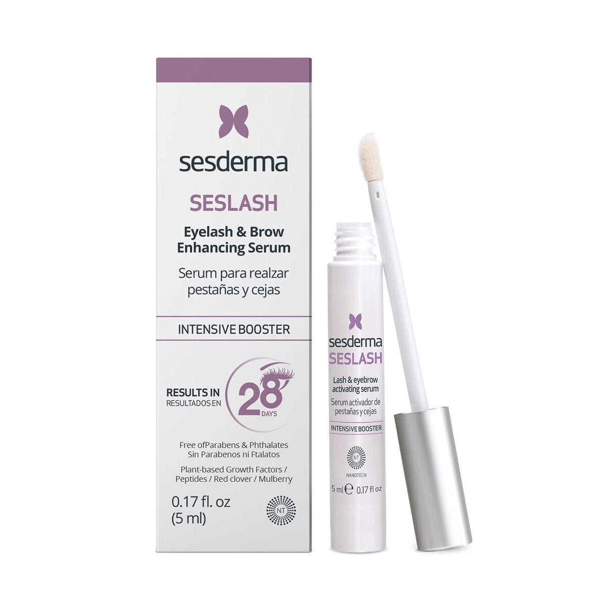 Sesderma SESLASH Eyelash & Brow Enhancing Serum – Transform Your Lashes and Brows with This Effective Serum for Beautiful Lashes and Defined Brows, 0.17 fl oz Avelisse