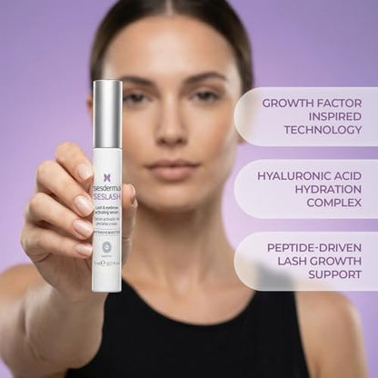 Sesderma SESLASH Eyelash & Brow Enhancing Serum – Transform Your Lashes and Brows with This Effective Serum for Beautiful Lashes and Defined Brows, 0.17 fl oz Avelisse