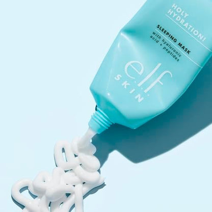 e.l.f. SKIN Holy Hydration! Sleeping Mask - Moisturizing & Plumping Dual-Use Sleep or Rinse-Off Face Mask