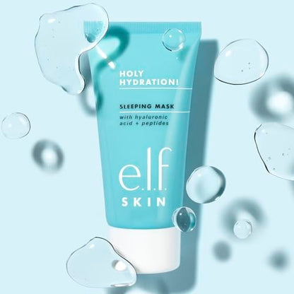 e.l.f. SKIN Holy Hydration! Sleeping Mask - Moisturizing & Plumping Dual-Use Sleep or Rinse-Off Face Mask