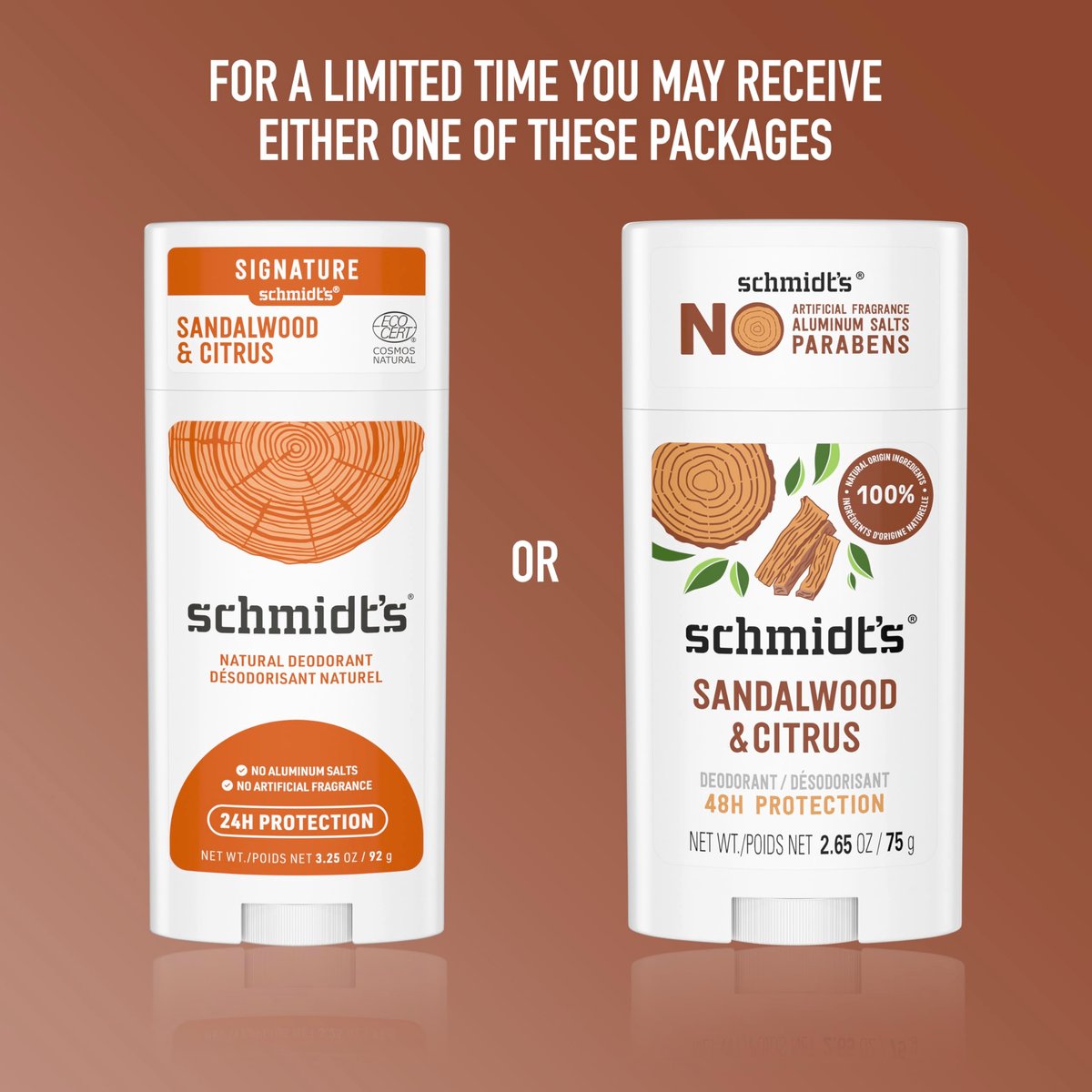 Schmidt's Aluminum-Free Vegan Deodorant Sandalwood & Citrus - Natural 24 Hour Odor Protection for Women and Men, 2.65 oz - görsel 7