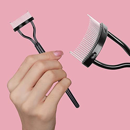 2-Piece Eyelash Separator & Comb Set – Stainless Steel Lash Grooming Tool for Clump-Free Lashes