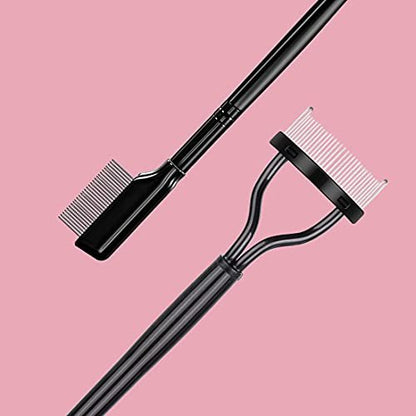 2-Piece Eyelash Separator & Comb Set – Stainless Steel Lash Grooming Tool for Clump-Free Lashes