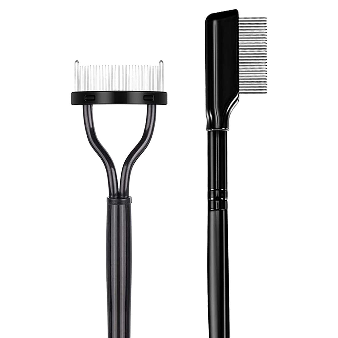 2-Piece Eyelash Separator & Comb Set – Stainless Steel Lash Grooming Tool for Clump-Free Lashes - görsel 1
