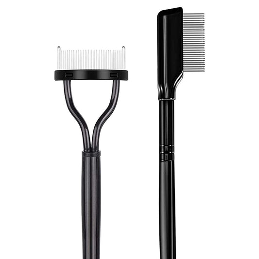 2-Piece Eyelash Separator & Comb Set – Stainless Steel Lash Grooming Tool for Clump-Free Lashes