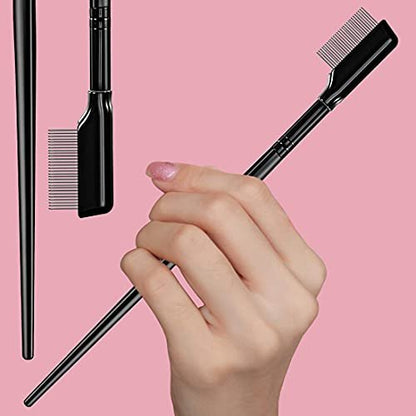 2-Piece Eyelash Separator & Comb Set – Stainless Steel Lash Grooming Tool for Clump-Free Lashes