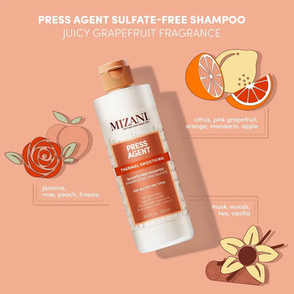 Mizani Press Agent Thermal Smoothing Sulfate-Free Shampoo, 8.5 fl. oz Avelisse