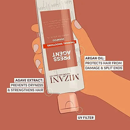 Mizani Press Agent Thermal Smoothing Sulfate-Free Shampoo, 8.5 fl. oz Avelisse