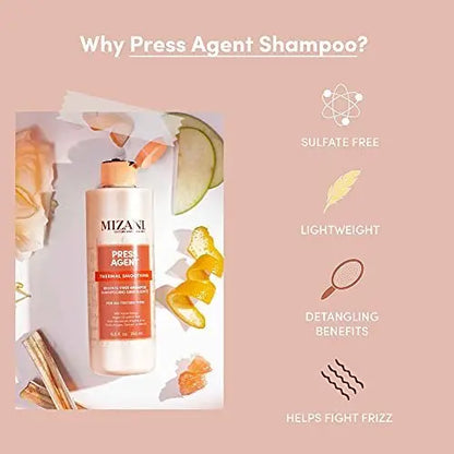 Mizani Press Agent Thermal Smoothing Sulfate-Free Shampoo, 8.5 fl. oz Avelisse