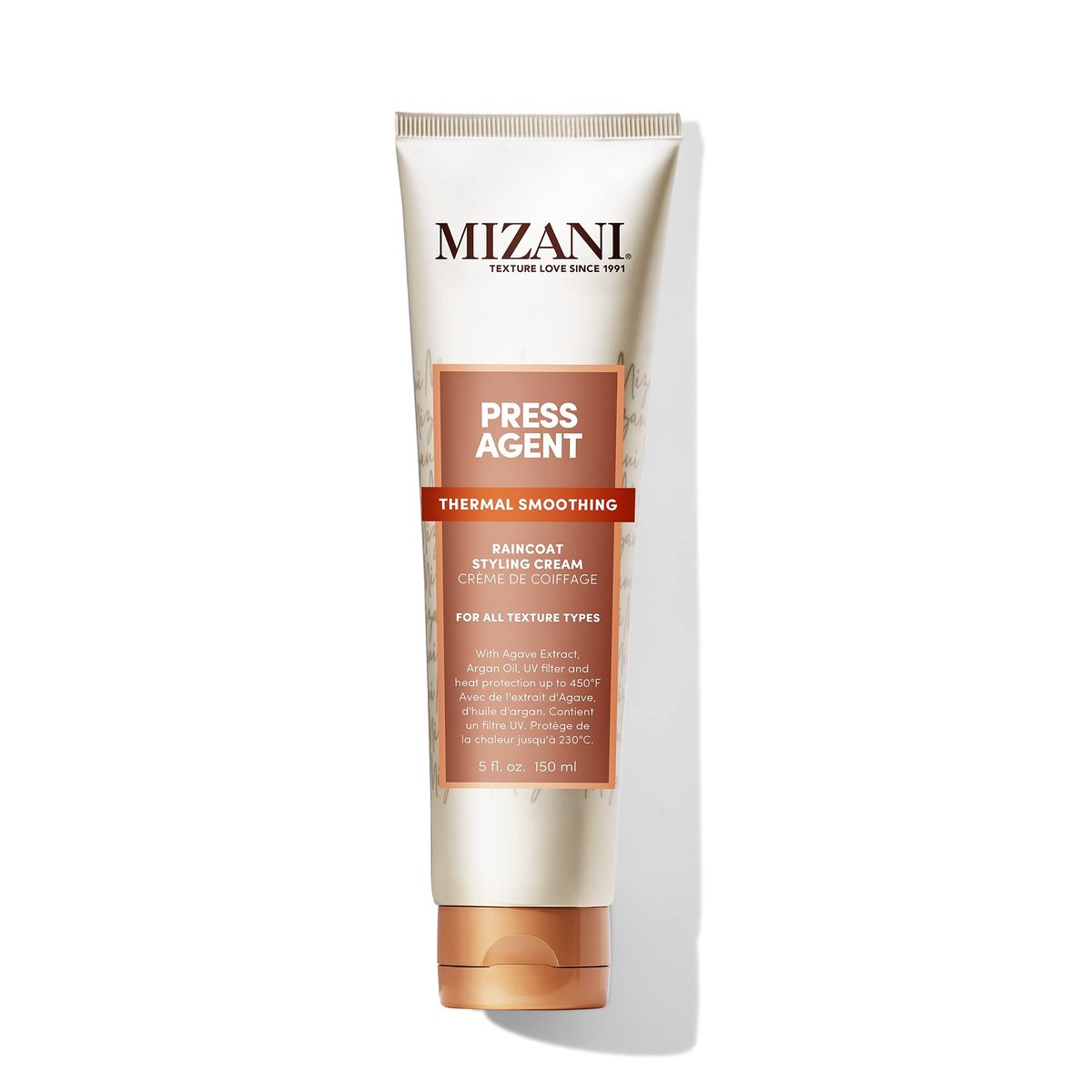 Mizani Press Agent Raincoat Styling Cream - Heat Protection & Moisture for Dry, Frizzy Hair with Argan Oil - 5 Fl Oz Avelisse