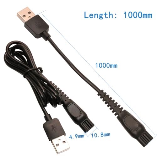 5V USB Power Cord Replacement Charger Adapter - Compatible with Electric Shavers, Hair Clippers, Purifiers, Lamps - 5521 DC Plug, 9-Piece Set - görsel 14